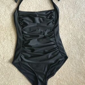 One Piece Black Bathing Suit
